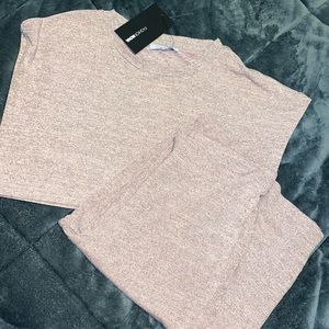 NWT FN pink lounge pant set